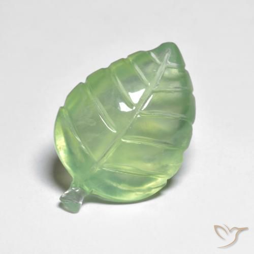 Prehnite Verde amarillo natural de 9.68 ct, Elegante, Transparente