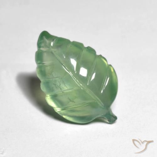 Prehnite Verde claro natural de 5.76 ct, Elegante, Translúcido