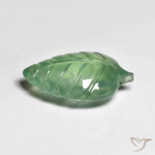 Prehnite Verde claro natural de 5.76 ct, Elegante, Translúcido