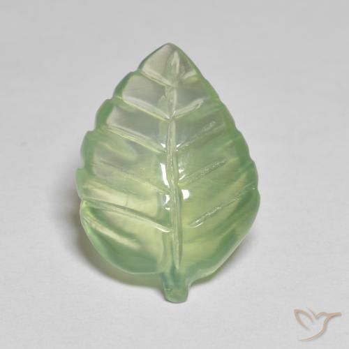 Prehnite Verde amarillo natural de 7.31 ct, Elegante, Transparente