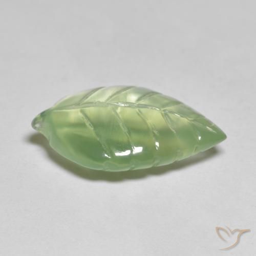 Prehnite Verde amarillo natural de 7.31 ct, Elegante, Transparente