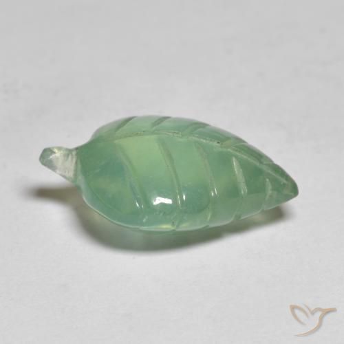 Prehnite Menta claro natural de 7.60 ct, Elegante, Transparente