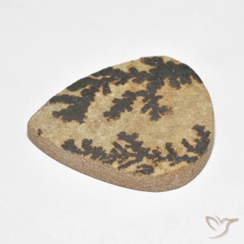 Dendrita de psilomelano Multicolor natural de 27.98 ct, En forma de pera, Opaco