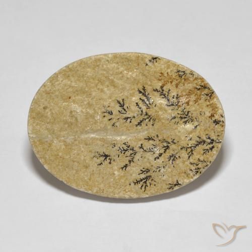 35.98ct Natural Multicolor Dendrita de psilomelano, Ovalada, Opaco