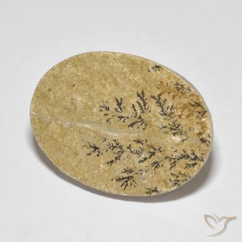 Dendrita de psilomelano Multicolor natural de 35.98 ct, Ovalada, Opaco