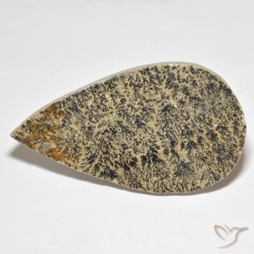 83.34ct Natural Multicolor Dendrita de psilomelano, En forma de pera, Opaco
