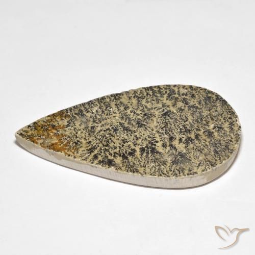 Dendrita de psilomelano Multicolor natural de 83.34 ct, En forma de pera, Opaco