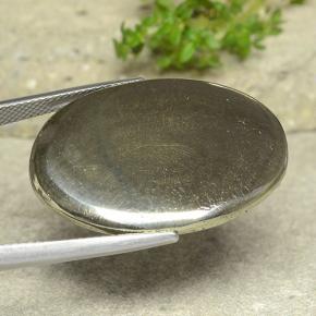 Pirita Oro natural de 36.35 ct, Corte Óvalo, Opaco