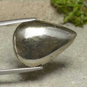 Pirita Oro natural de 17.61 ct, En forma de pera, Opaco