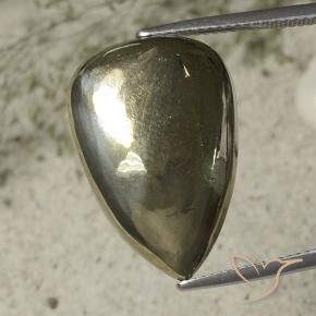 Pirita Oro natural de 27.13 ct, En forma de pera, Opaco