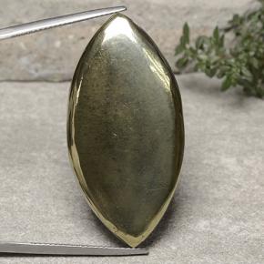 Pirita Oro natural de 54.27 ct, Marquesa, Opaco