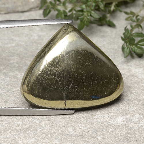 Pirita Negro y dorado multicolor natural de 31.14 ct, En forma de pera, Opaco