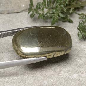 Pirita Dorado natural de 22.29 ct, Corte Óvalo, Opaco