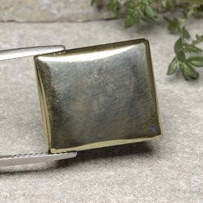 Pirita Oro natural de 19.42 ct, Corte Baguette, Opaco