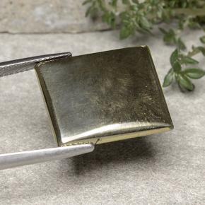 Pirita Oro natural de 19.42 ct, Corte Baguette, Opaco