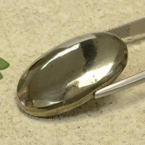 Pirita Oro natural de 37.46 ct, Corte Óvalo, Opaco