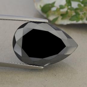 Pirita Negro natural de 22.86 ct, En forma de pera, Opaco