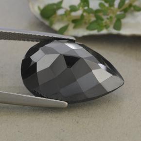 Pirita Negro natural de 22.86 ct, En forma de pera, Opaco