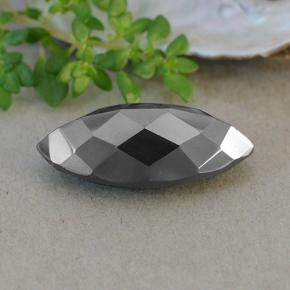Pirita Negro natural de 17.14 ct, Marquesa, Opaco