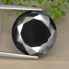 Pirita Gris oscuro metÃ¡lico natural de 19.12 ct, Corte Redondo, Opaco