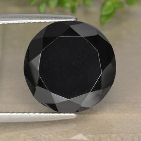 Pirita Gris oscuro metÃ¡lico natural de 16.64 ct, Corte Redondo, Opaco