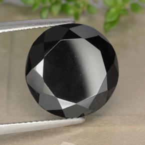 Pirita Gris oscuro metÃ¡lico natural de 16.64 ct, Corte Redondo, Opaco