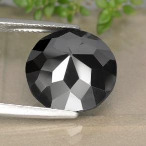 Pirita Gris oscuro metÃ¡lico natural de 16.64 ct, Corte Redondo, Opaco