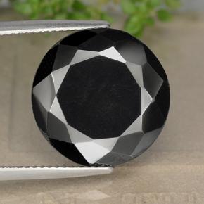 Pirita gris natural de 21,15 ct, corte redondo, opaco