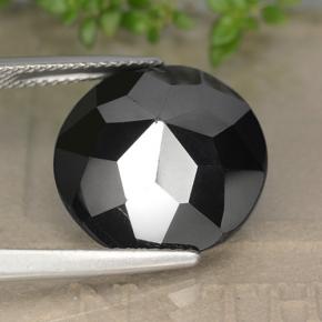 Pirita gris natural de 21,15 ct, corte redondo, opaco