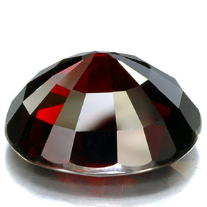 Granate piropo rojo natural de 32,16 ct, corte óvalo, IF