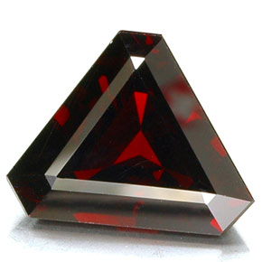 Granate piropo rojo natural de 8,94 ct, forma elegante, VVS