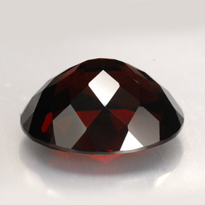 Granate piropo rojo natural de 14,36 ct, corte óvalo, VVS