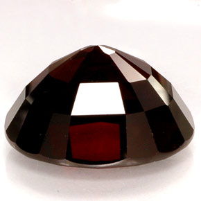Granate piropo rojo natural de 46,71 ct, corte óvalo, IF