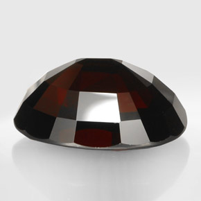 Granate piropo rojo natural de 42,20 ct, corte óvalo, IF