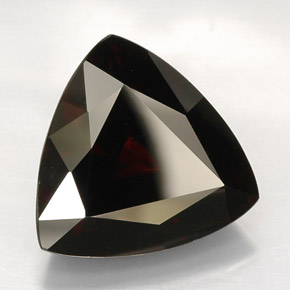 Granate piropo rojo natural de 26,11 ct, trillón, VVS