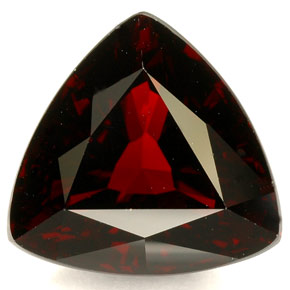 Granate piropo rojo natural de 8,18 ct, trillón, IF