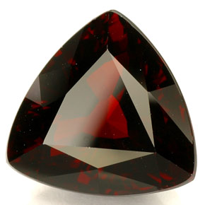 Granate piropo rojo natural de 8,18 ct, trillón, IF