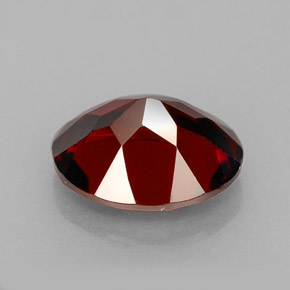 Granate piropo rojo natural de 3,07 ct, corte óvalo, VVS-VS