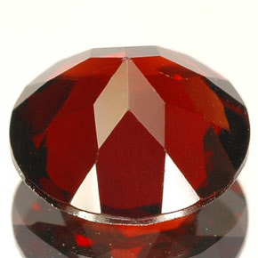 Granate piropo rojo natural de 2,10 ct, corte redondo, VS