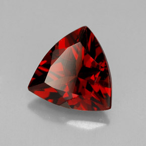 Granate piropo rojo natural de 1,83 ct, trillón, VS