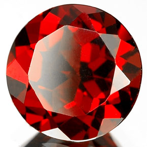 Granate piropo rojo natural de 2,05 ct, corte redondo, VS