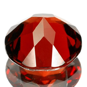 Granate piropo rojo natural de 2,05 ct, corte redondo, VS