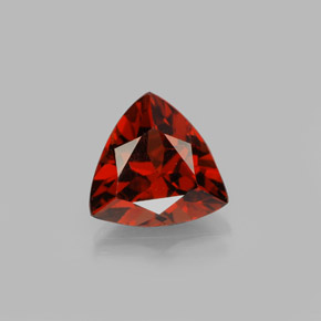 Granate piropo rojo natural de 1,94 ct, trillón, VS
