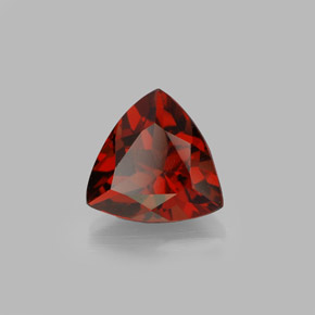 Granate piropo rojo natural de 1,94 ct, trillón, VS