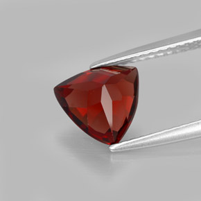 Granate piropo rojo natural de 1,94 ct, trillón, VS
