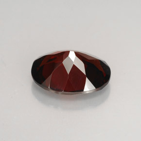 Granate piropo rojo natural de 2,82 ct, corte óvalo, VVS-VS