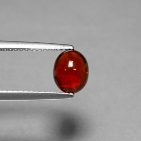 Granate Piropo Roja natural de 1.70 ct, Corte Óvalo, Translúcido