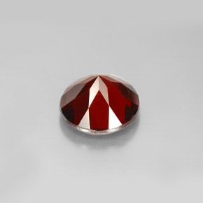 Granate piropo rojo natural de 3,17 ct, corte redondo, VS