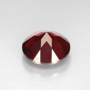 Granate piropo rojo natural de 3,40 ct, corte redondo, VVS-VS