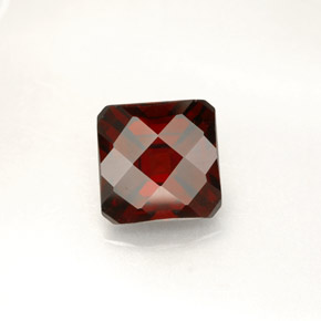 Granate piropo rojo natural de 2,25 ct, corte esmeralda, VVS-VS